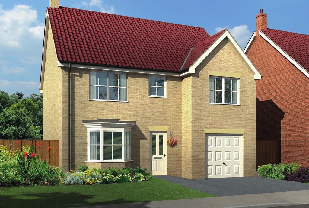 The Tetbury Utility Kitchen/Day Room W/C Cpd Bedroom 3 Bedroom 4 Garage Bedroom 5 Hall Lounge Landing Cpd Bathroom En Suite Bedroom 1 Bedroom 2 A four/five bedroomed detached house with single
