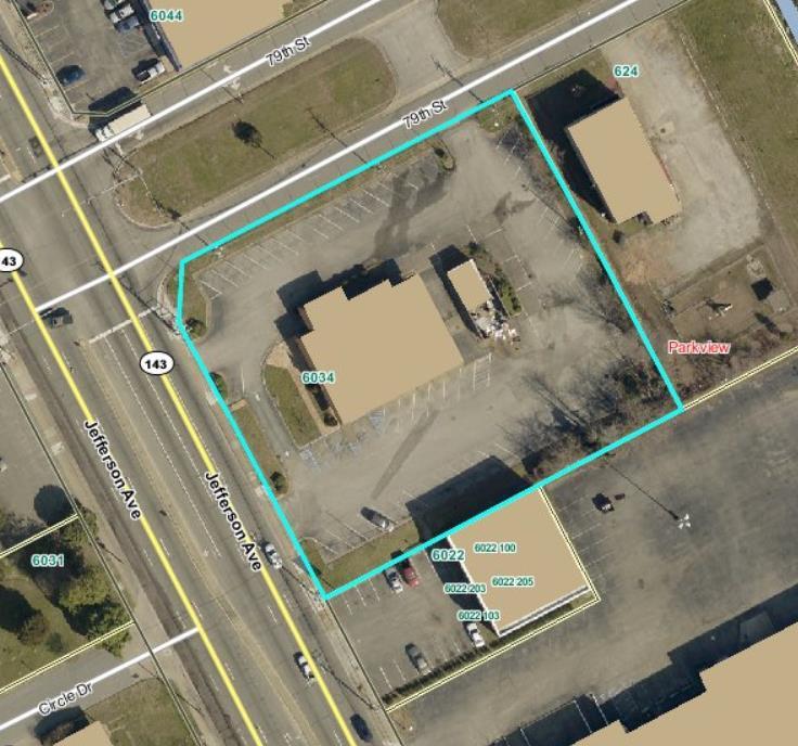 For Sale 6034 Jefferson Avenue Newport News, Virginia FOR ADDITIONAL INFORMATION, PLEASE CONTACT: Campana Waltz Commercial Real Estate, LLC Tom Waltz 11832 Fishing Point Drive, Suite 400 Newport