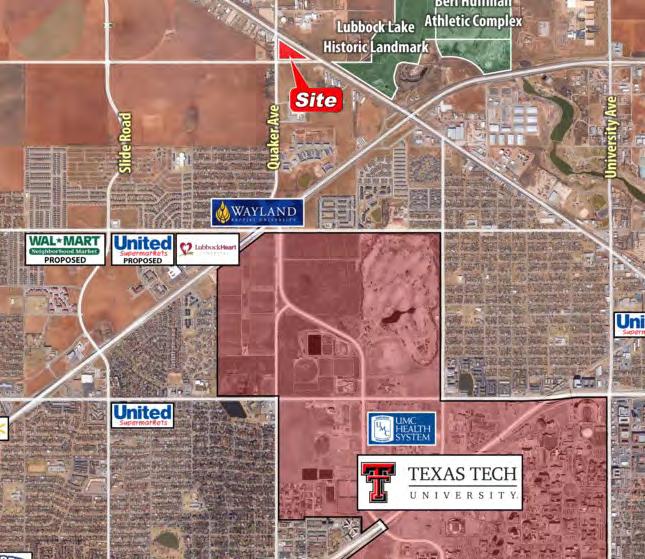 = 18 Acres at NWC of 4th Street & N Loop 289 = Tract A: 12.6 Acres / Price: $12.