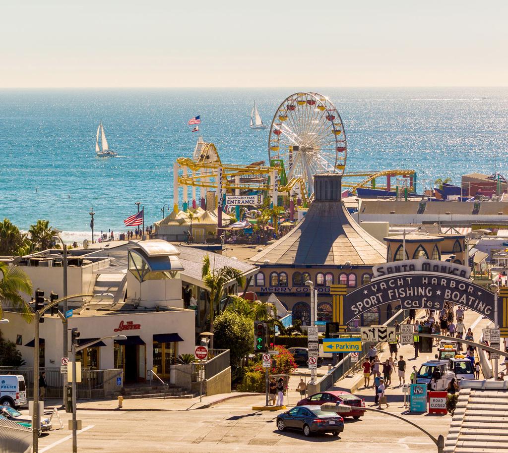 Santa Monica is one of the oldest cities in Los Angeles County featuring three miles of scenic coastline along Santa Monica Bay.