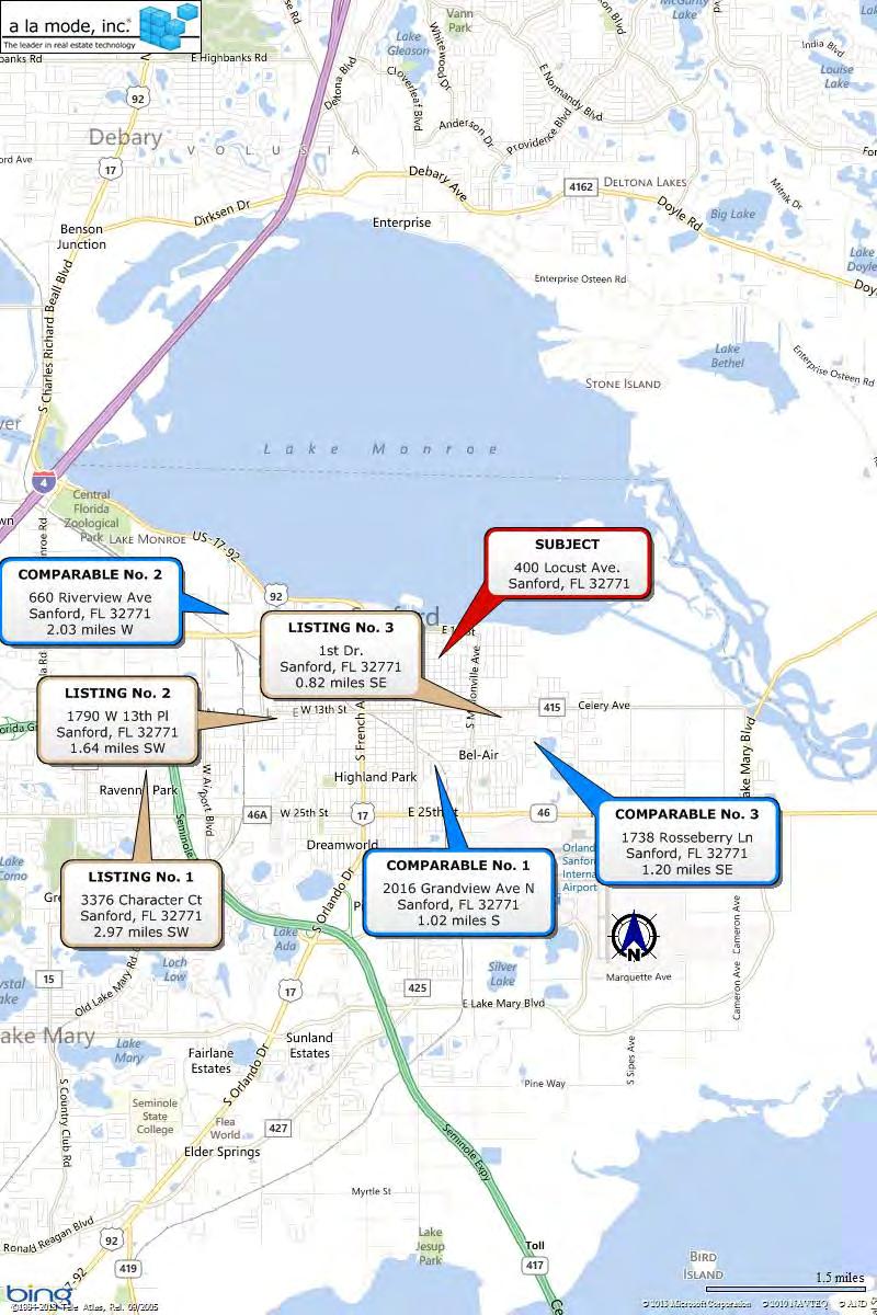 Location Map Borrower/Client Property Address City Sanford Housing Authority 400 Locust Ave Sanford County Seminole State FL Zip