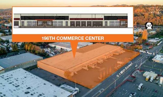196th Commerce Center 824 S 196th St Kent, WA 9832 Building SQFT: 113,36 Year Built: 1979.74/1 $.15 ±56,616 SF total. Divisible to ±26,275 SF or ±3,341 SF. 11 dock and 1 GL loading.