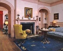 The handsome Adam woodwork and the double arches of the Great Rooms in the mansion were installed by
