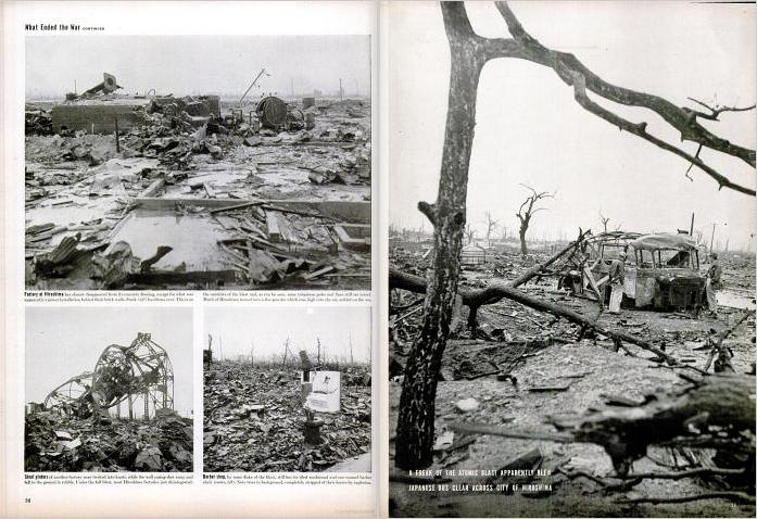 On September 17, Life ran more photographs, this time shot from the ground at Hiroshima (see Figure 34)
