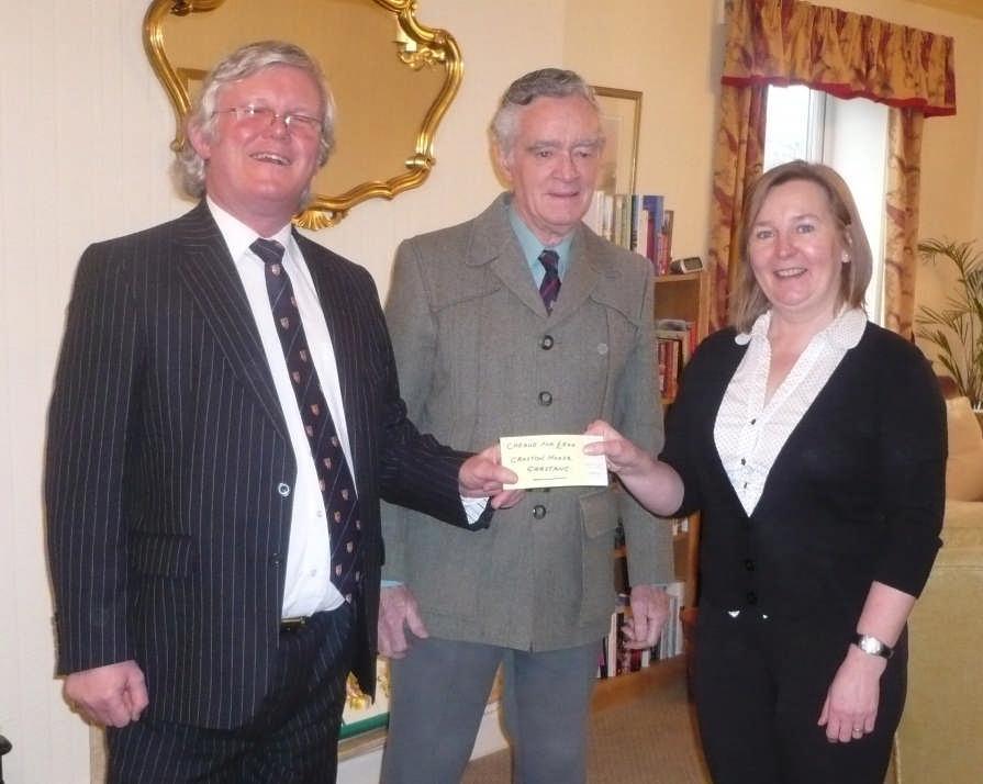 Catherine s Hospice as part of the lodge s annual planned giving to several non-masonic charities.