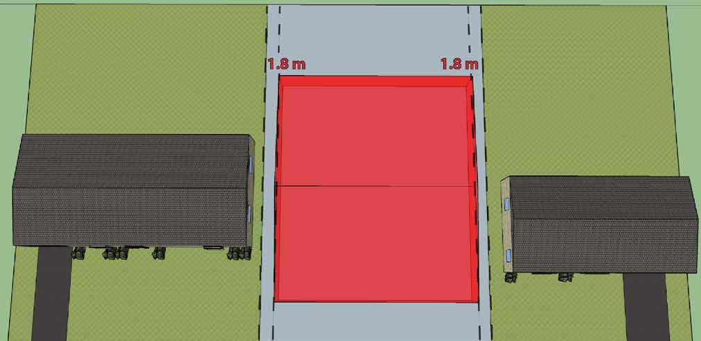 2 m, 3 m other side for one or one and a half storey side without attached garage; 1.
