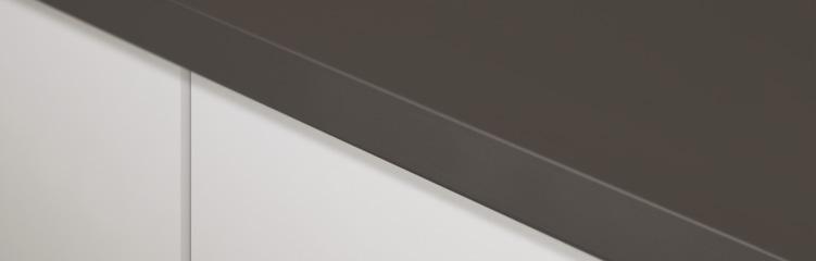 Styled and shaped to suit Formica Infiniti Worktops are available with two edge options; soft rounded edges or clean square edges.