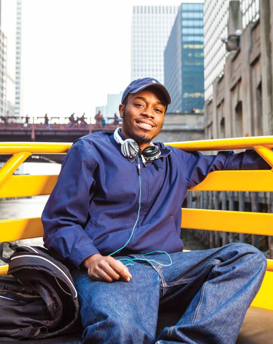 Inspiring Dreams Kenny Wabomnor (LAS 13), a senior from suburban Chicago, is completing a degree in political science and has a dream to attend law school.