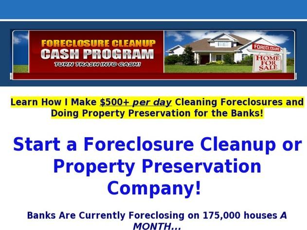 More details >>> HERE <<< ## How Do You Foreclosure Cleanup Cash Program - Scam Or Work?