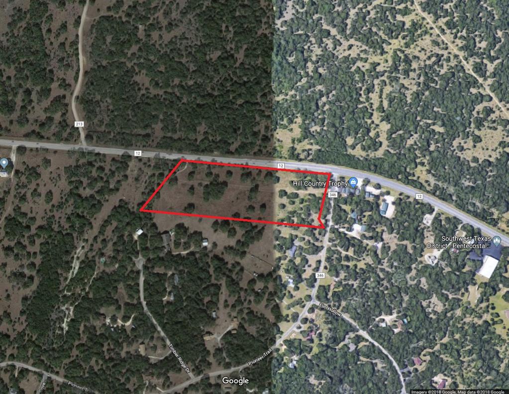 AERIAL MAP 11+ ACRES OF LAND FOR DEVELOPMENT SAN MARCOS, TX STONE OAK