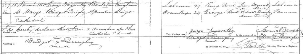 Winifred married David MASTERS on 7 June 1853 at Bolwarra NSW. 11 They have many descendants.