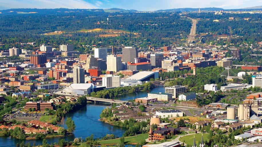 2% TRAFFIC COUNT: 21,801 ADV ABOUT SPOKANE Seattle Coeur d Alene Spokane Missoula Nestled among the Spokane River and the foothills of the Rocky