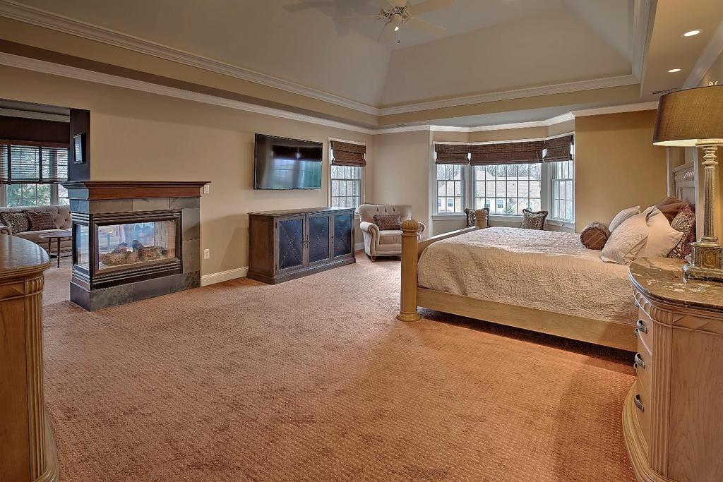 Master Bedroom 23 x 16: The Master Suite awaits you through a double door entry.