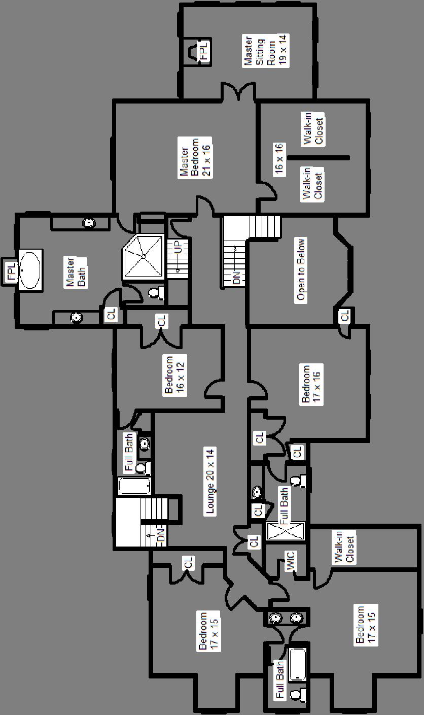 Floor Plans: Second Level Bernards Township records list this home s main and second level at
