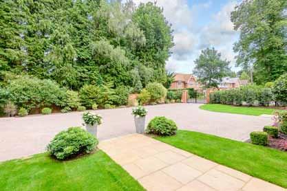 South facing landscaped gardens Gardens Amberley House is set in almost half an acre of south