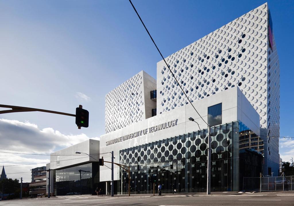 Commercial Energy Efficient Glass Design Category Winner H2O Architects - Swinburne University Advanced Technologies Centre (SUT ATC) (Hawthorn, Melbourne) The ATC facilitates 19, 000 square metres
