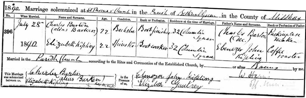 He was registered as William