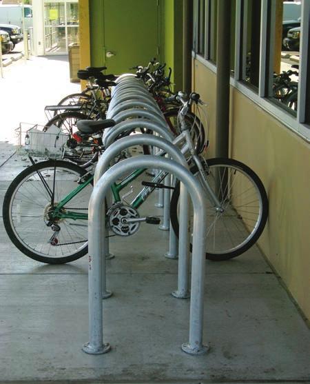DESIRABLE Provide short-term bike parking in parking areas and other locations near commercial building entrances.