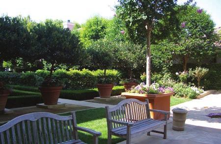 K-6 Include landscaping with trees, shrubs, and groundcover. If the space is not located on the ground, include extensive pots and planter boxes that accommodate trees, shrubs, and groundcover.