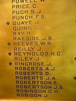 Honour Roll which is located in the