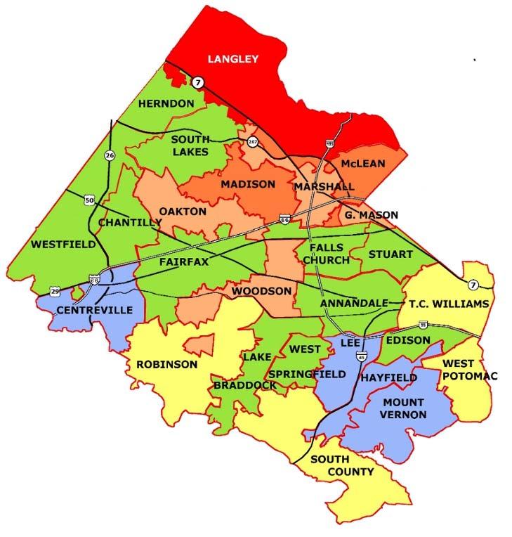 Fairfax County Home Affordability Map The Fairfax County Home Affordability Map Home sale average values above $1,000,000 Red $700,000 - $800,000 Dark