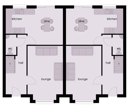 14 GROUND FLOOR Living Room 15 8 x 11 6 + Bay Kitchen/Dining 18 8 x 11 9 WC 6 6 x 3 5