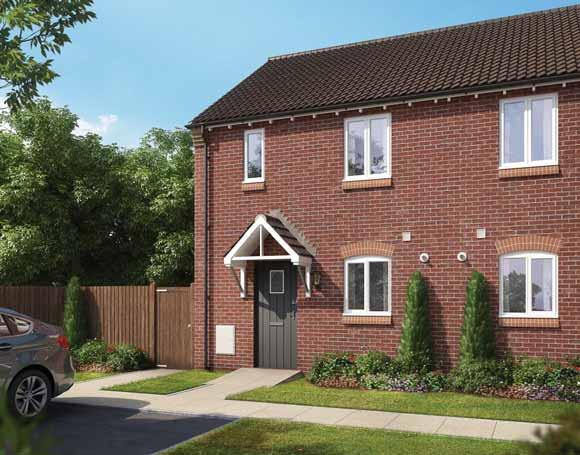 The Shelly Plots 12(h) & 13 ith 2 good sized bedrooms and a spacious living/dining room, this home is ideal for first time buyers and downsizers alike Living/Dining Area 4570mm* x 3940mm* 15 0 x 13 0