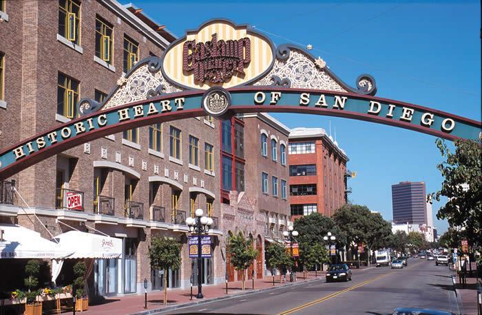 The Gaslamp Quarter, located on the waterfront of San Diego Bay, is well known as The Heart of San Diego s Nightlife and is an energetic business and entertainment district extending 16½ blocks