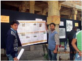 workon Mehrauli Archaeological Park in the exhibition at the Qutb World Heritage Site organized