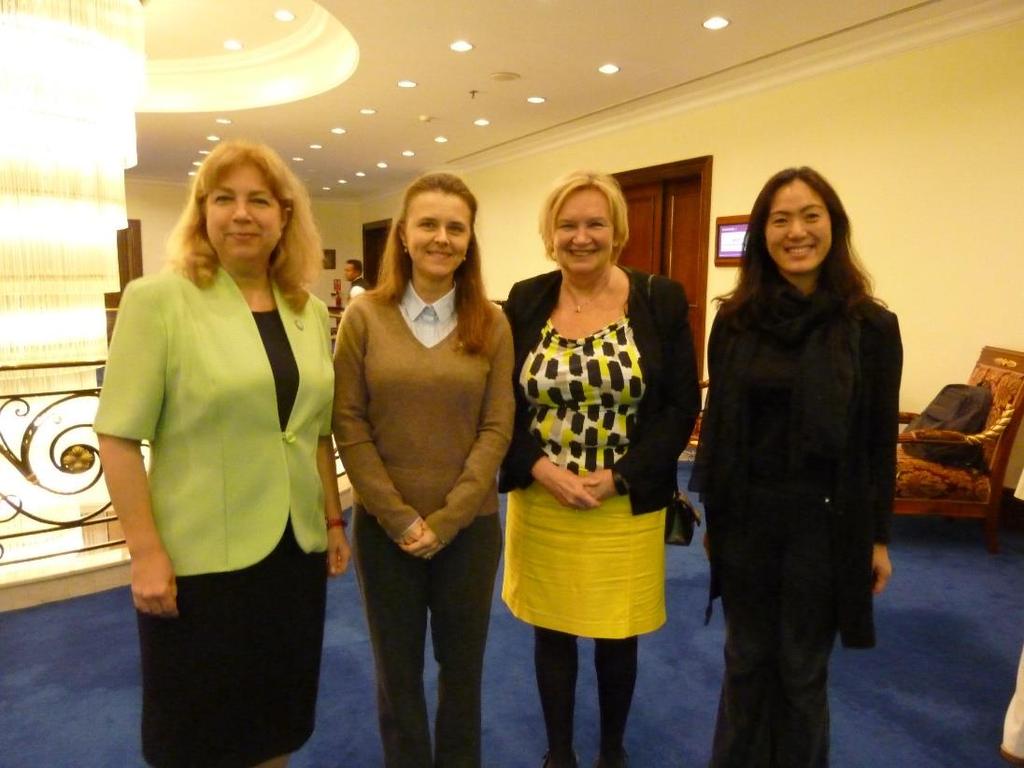 Figure 3: Women Members of WREN (from left - Dr Ruxandra, Dr Marta, Prof Dorota and Prof Liwie) The Congress on 4 December 2016 The initial Congress registration was 260 participants and later