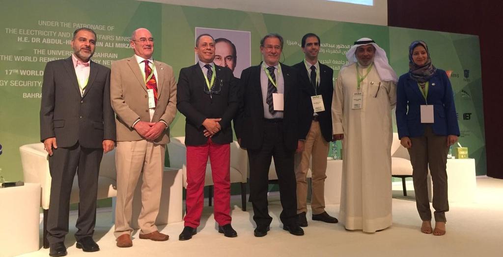 A Special session for Green Buildings and Sustainability was in the second day of the Congress The session chaired by from left Dr Sayed Ali Al-Mosawi & last right Ms Ghada Fouad.
