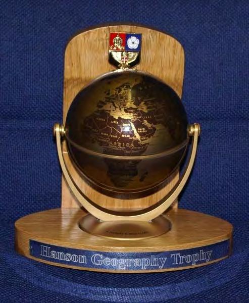 Hanson Trophy for Geography For