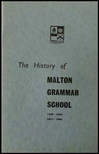 National School versions The History of Malton Grammar School By David Lloyd A 78 page booklet,