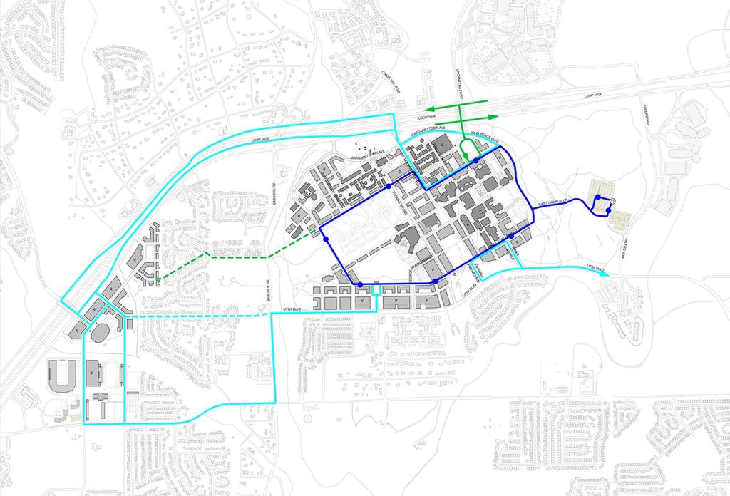 UTSA On-Campus Route UTSA Off-Campus Route Proposed