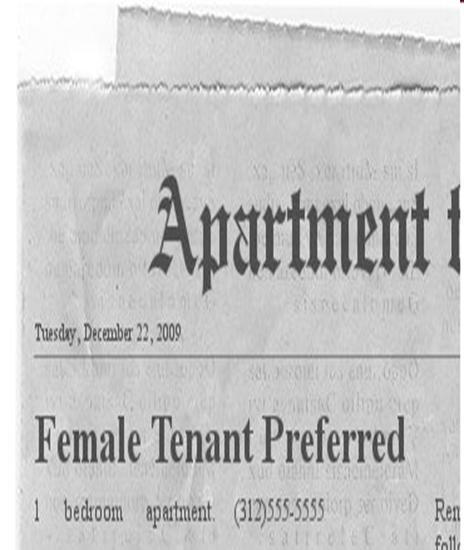 Sex Discrimination and Sexual Assault Prohibition against refusal to rent/sell and harass also applies to gender Examples: Sexual harassment by a landlord or