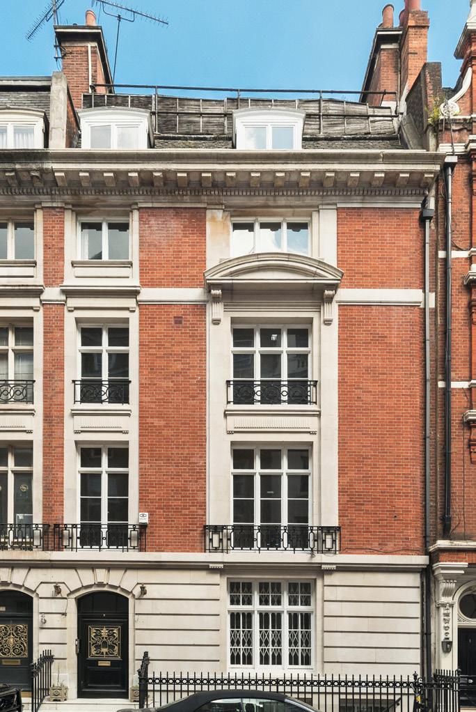 THE PROPERTY A development opportunity in the heart of Mayfair with planning permission in place to extend the property and create a luxury development scheme for 3 apartments in an un-listed