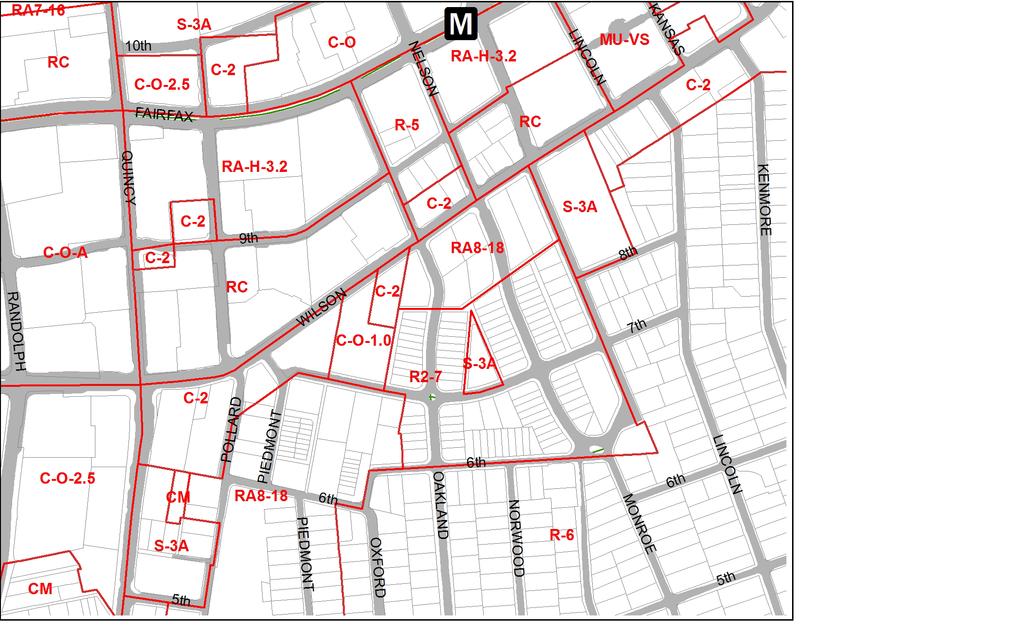 Zoning Map 12 12 Current Zoning at 3804 Wilson: C-2 (Service Commercial