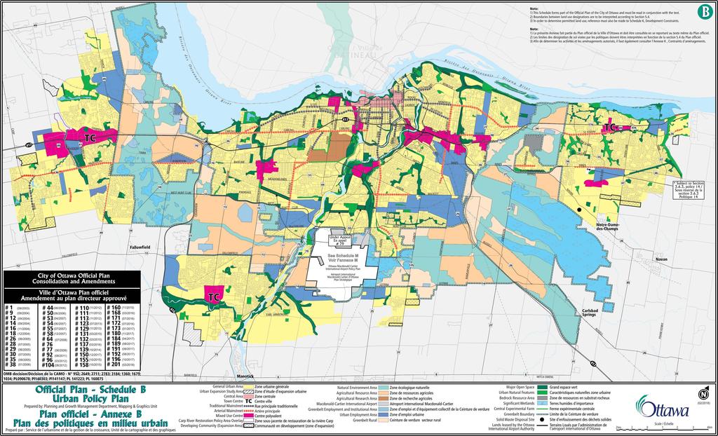 PLANNING CONTEXT City of Ottawa Official Plan development. / The property is designated as Central Area in Schedule B of the Official Plan.