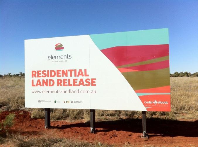 residential lots at South Hedland Public sales release