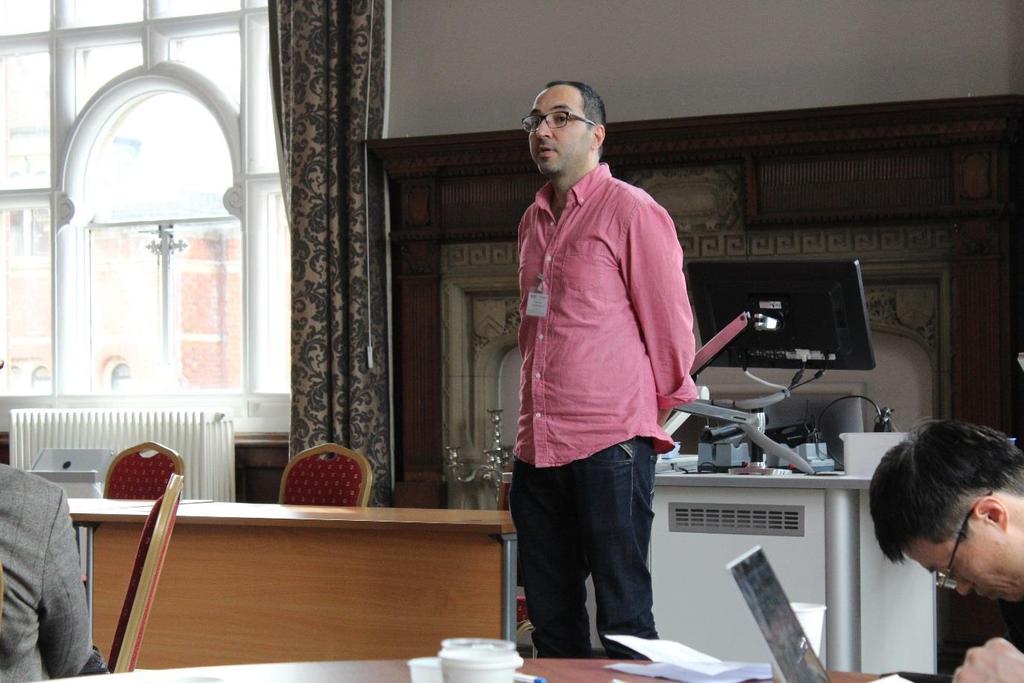 Mehdi Jangi from University of Birmingham, UK, gave an invited talk on