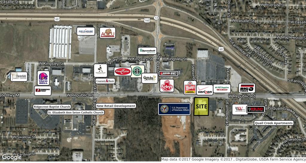 1-1.983± Acre Lot For Sale 1630 W. Republic, Lot 2, Springfield, MO 65807 LAND FOR SALE This 1-1.983± Acre lot is located on West Republic Rd.