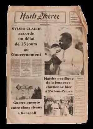 following Jean- Claude Duvalier s exile in 1986 and the rise of Jean-Bertrand Aristide in the 1990s.