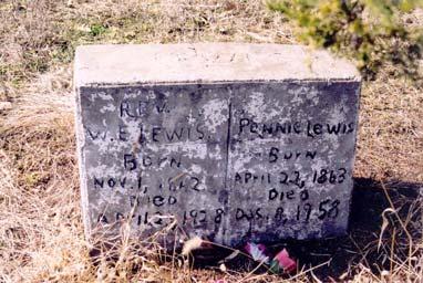 Lewis Lewis, Thomas A.; died 29 Oct 1972; aged 75 years, 10 months, 3 days; husband of Mrs.