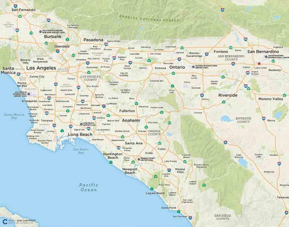 SAN BERNARDINO, CALIFORNIA DRIVING DISTANCE ORANGE COUNTY 50 MILES LOS ANGELES 60 MILES SAN DIEGO 100 MILES INVESTMENT ADVISORS DEBT ADVISOR BRYAN LEY Managing Director 310.407.2120 bley@hfflp.