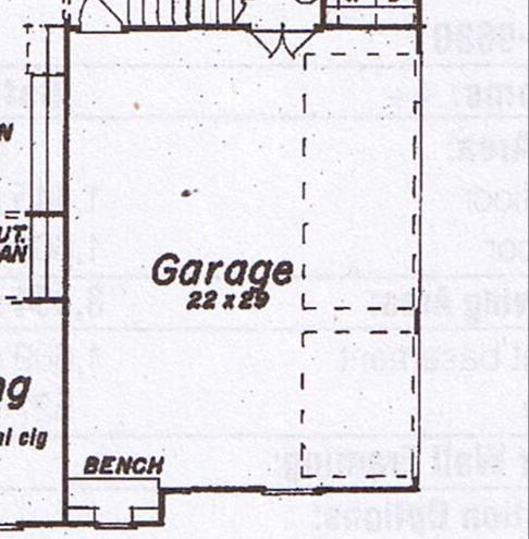 Space Planning for Garages *A double car garage should be a minimum of 20' wide and 20' deep. Additional room should be provided for a workbench.