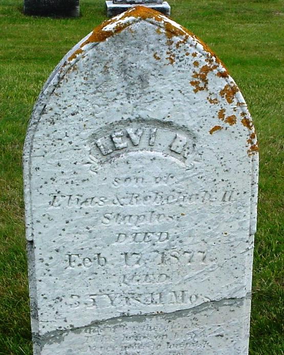 7, 1872, aged 27 yrs. Levi R., s.