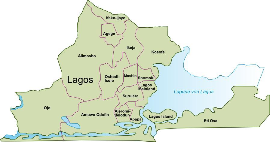 Fig. 1: Map of Lagos Metropolis Source: Bohr (2006) Barata and Silva (2006) Literature Review The concept of planning can be traced down to creation as some reaffirmed that God Himself was the first