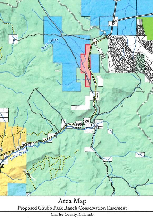 Project Example Chubb Park Ranch CE Project Summary: 507-acre CE Surrounded by USFS and State Wildlife Trust Land Includes