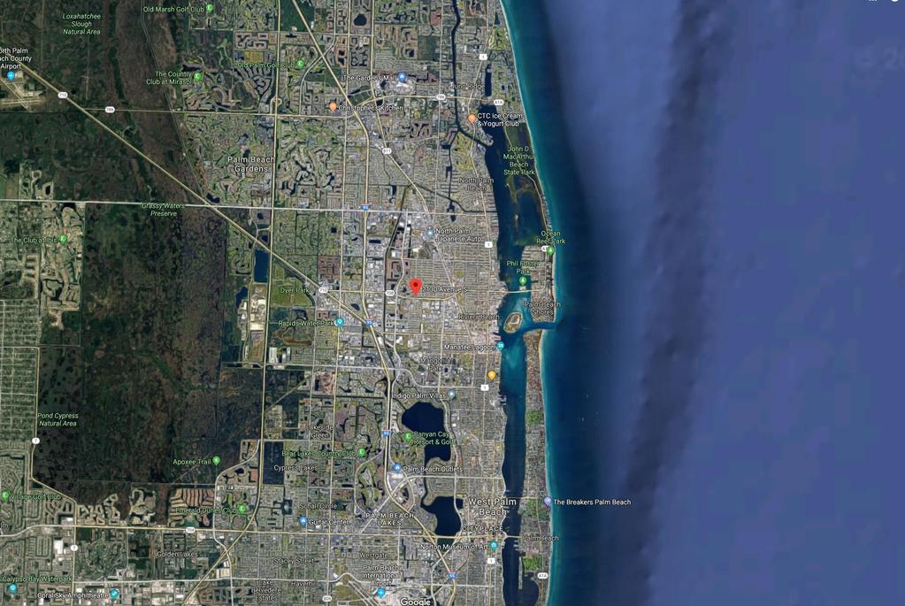 Suncoast Villas Highlights and Location Map Palm Beach Gardens Miami, FL Keys I-95 Palm Beach International Airport Palm Beach, Jupiter, Port St.