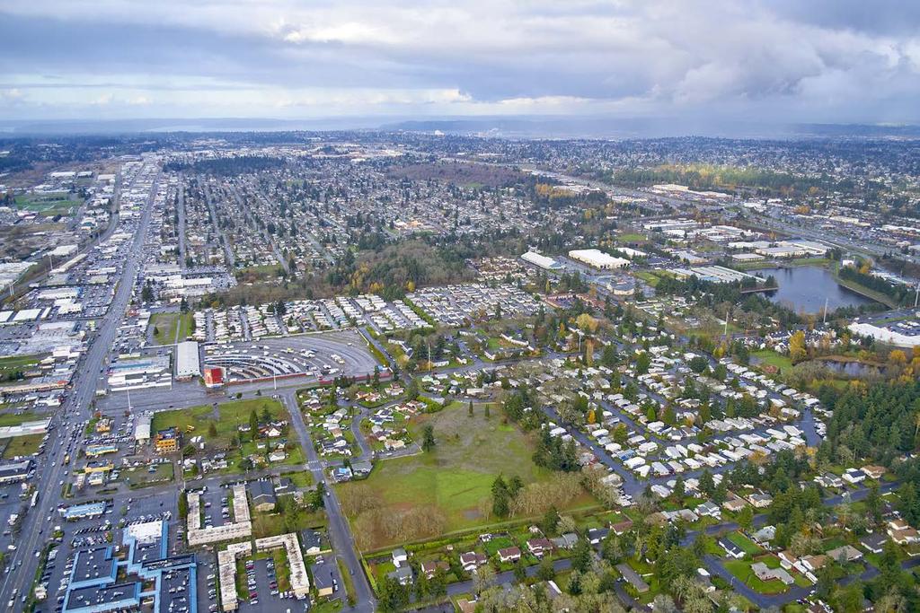 Immediate environment is decidedly mixed-use in nature, with nearby access to Tacoma, The Port of Tacoma, and associated